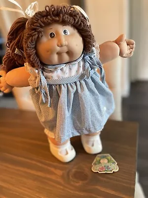 1983 Cabbage Patch Doll Brown Hair Eyes 1st Edition Freckles Head Mold 2 KT • $99.99