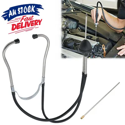 Dual Tube Car Engine Sound Diagnostic Tool Mechanic's Stethoscope Automotive • $13.95