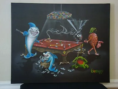 Michael Godard  Pool Shark 3  Original Acrylic On Canvas • $39000