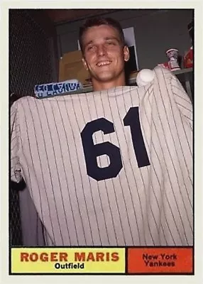 Roger Maris 61 Holding Up A #61 Jersey Aceo Art Card ##free Combined Shipping## • $3.95