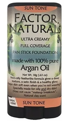 Factor Naturals Sun Tone 137 Pan Stick Foundation With Argan Oil Made In The USA • $24.39