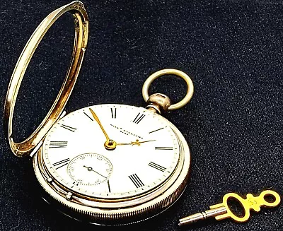 Antique Early Sterling Silver Pocket Watch FUSEE Needs Attention • $87