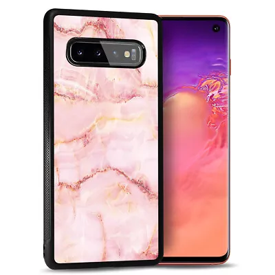 ( For Samsung S7 Edge ) Back Case Cover PB12587 Pink Marble • $9.99