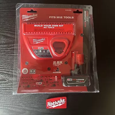 Milwaukee M12 RedLithium XC4.0 4.0 Battery And Charger Kit 48-59-2440 NEW • $50