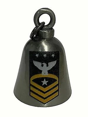 Master Chief Petty Officer Of The Navy Rank Gun Metal Motorcycle Bell Harley  • $13.99
