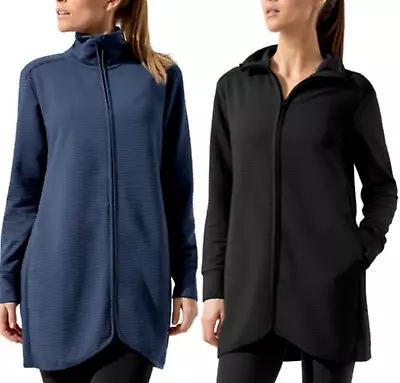 SALE! Mondetta Performance Gear Women's  Ottoman Long Jacket Zip Up 5 • $22.99