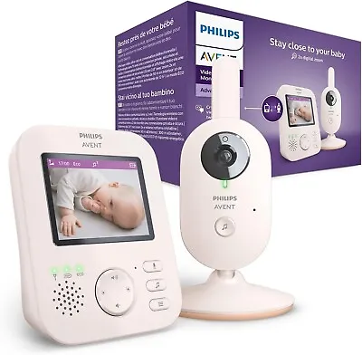 Philips Avent Advanced Video Baby Monitor | Coral Cream | 2.8  [7.1 Cm] Display • £159.95