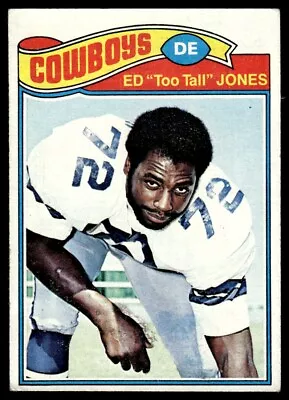 1977 Topps Ed Too Tall Jones Dallas Cowboys #314 • $2.99