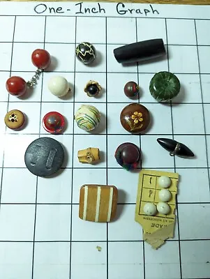 Random Lot  Wooden Buttons Vintage • $5.99