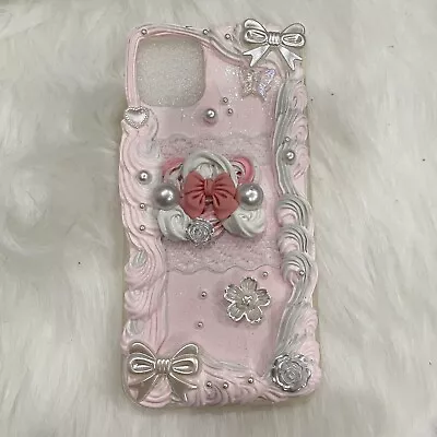 $39.99 • Buy IPhone 11 Decoden Handmade DIY Phone Case *Please Allow Some Flaws/Imperfections