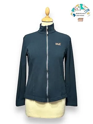 Jack Wolfskin Womens Fleece Sweatshirt Jacket Size M  UK Size 12 PS139 • £12.50