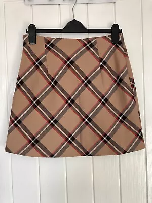 Lady's Miniskirt Size 10 H&M Beige Perfect Condition • £5