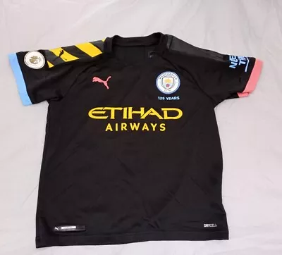 Boys Puma Man City Football Shirt Age 9-10 Years Kun Aguero  • £9.99