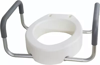 Essential Medical Supply Toilet Seat Riser With Arms For Elongated Size Bowl • $25