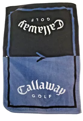 Vintage Callaway Golf Club Towel-all Cotton-blue-black-white-machine Washable • $14