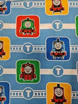 £12.99 • Buy Thomas The Tank Engine Cotton Fabric, Per Meter