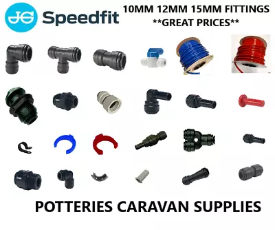 £3.70 • Buy John Guest Jg 12mm, 15mm And 10mm Push Fit Speedfit Fitting Camper  Motorhome
