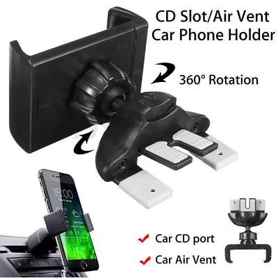 Universal Holder Car CD Slot Air Vent Stand Cradle Mount For GPS Phone SAMSUNG • $12.96