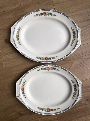 Vintage 2 X J&G Meakin Brandon Sol 391413 Serving Platters Small & Medium • £11.95