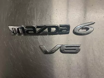 09 10 11 12 13 Mazda 6 Mazda6 Rear Emblem Logo Badge Sign Symbol Used Oem A26141 • $24.63