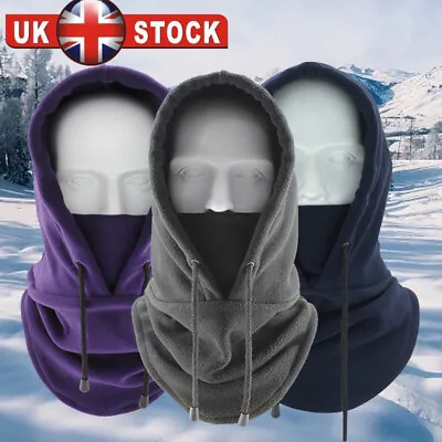 £3.99 • Buy Thermal Fleece Balaclava Scarf Winter Ski Face Neck Mask Warmer Snood Hood Hat