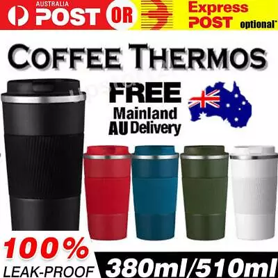 $20.99 • Buy Coffee Mug Stainless Steel Double Wall Leakproof Travel Cup Insulated Reusable *