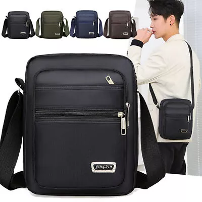 Large Men's Capacity Cross Body Messenger Bag Travel Work Casual Shoulder Bags  • £12.49