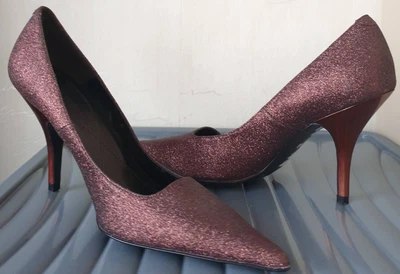 £8 • Buy New NEXT Bronze Sparkle Stiletto Shoes BNWT Size 4 Slight Fault £29.99 RRP