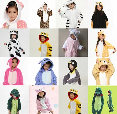 Kids Child Unisex Kigurumi Animal Cosplay Costume Onesie33 Pajamas Sleepwear XG1 • $29.23