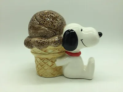 RARE VINTAGE SNOOPY PEANUTS Ice Cream Cone Bank Junk Food Series 1966 Japan • $239.99