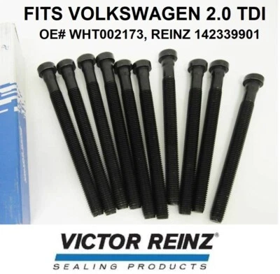 $35.35 • Buy Cylinder Head Bolts For VW TDI Diesel 2.0L, CJAA  VW Golf AUDI A3 A4 A5 A6 Q5 TT