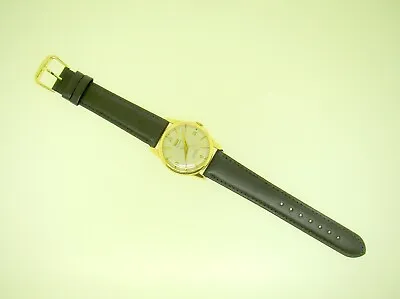 1950's TISSOT 18K GOLD VISODATE AUTOMATIC CHRONOMETRE MAN'S WATCH - RARE - B/O • $950