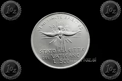 VATICAN 500 LIRE 1978 (Sede Vacante 1978) SILVER Comm. Coin (KM# 141) UNC • $12.99