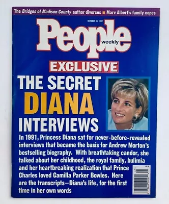 People Weekly Magazine October 13 1997 The Secret Diana Interviews No Label • $14.95