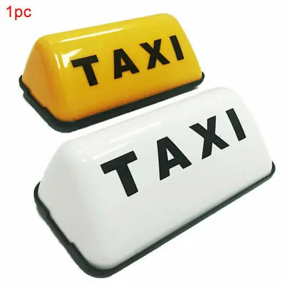 Cab TAXI Logo Light Top Roof Dome Base Magnetic Waterproof For Car Drivers 12V  • $18.99