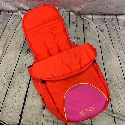 New Unused Red Footmuff Warm & Cosy Pink Trim • £19