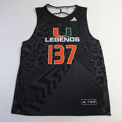 Miami Hurricanes Adidas Game Jersey - Basketball Men's Black New • $69.99