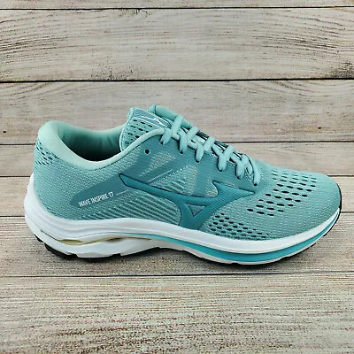 Mizuno Wave Inspire 17 Eggshell Blue / Turquoise Women's Size 7.5 • $69.99