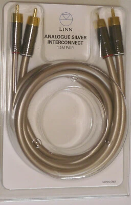 £225 • Buy LINN SILVER 1.2m RCA CABLES