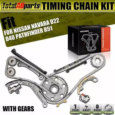 15x Timing Chain Kits For Nissan Navara D22 D40 Pathfinder R51 2.5L 2002-2019 • $155.99