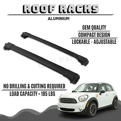 Aluminium Roof Rack Bar Cross Bars Rack For Mini Cooper Countryman R60 2011-2016 • $92.94