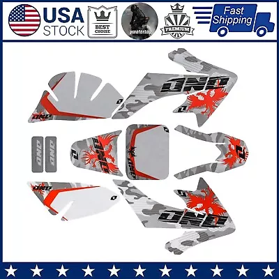 Decal Graphics Strikers Body Fairing Kit For Motorcycle Honda CRF50 XR50 110cc • $22.77