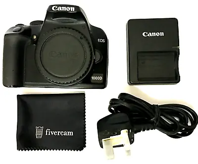 Canon EOS 1000D 10.1 MP Digital SLR Camera Black (Body Only) • £99.19
