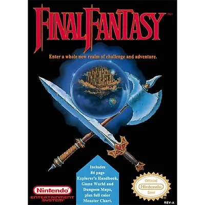 Final Fantasy Nintendo Nes Poster High Quality 4x6 8x10 8.5x11 11x17 13x19 • $2.98