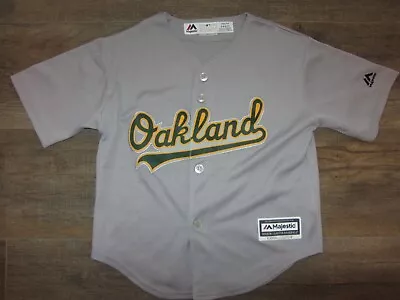 Oakland A's Majestic Cool Base MLB Baseball Jersey Youth Kids M 5-6 Team Sewn ! • $41.99