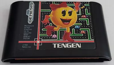 Ms. Pac-Man (Sega Genesis 1991)  TESTED WORKS! • $3.66