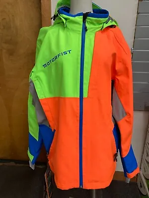 Motorfist Freeride Jacket Green/Orange/Blue XXL # 20894-9922 • $244.70