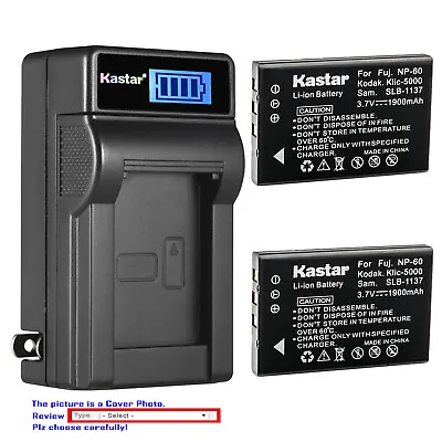 Kastar Battery LCD Wall Charger For Universal Remote Control URC MX 880 As NP-60 • $14.69