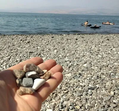  Sea Of Galilee Holy Land PEBBLES Where Jesus Walked • £3.49