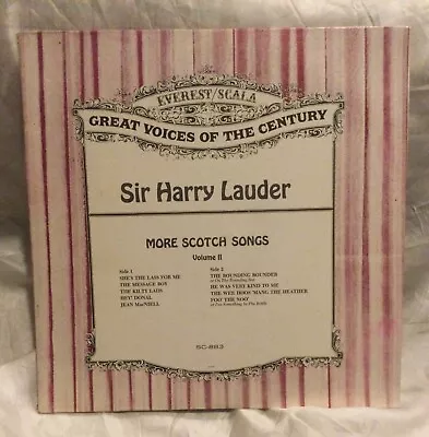 $5.99 • Buy Sir Harry Lauder  More Scotch Songs  LP Vinyl Record Album